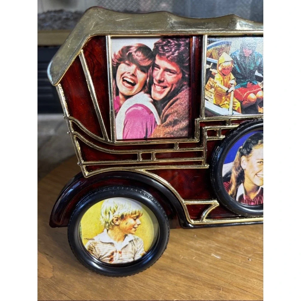 Vintage Model‎ T Collage Multi Photo Picture Frame Plastic 7.5